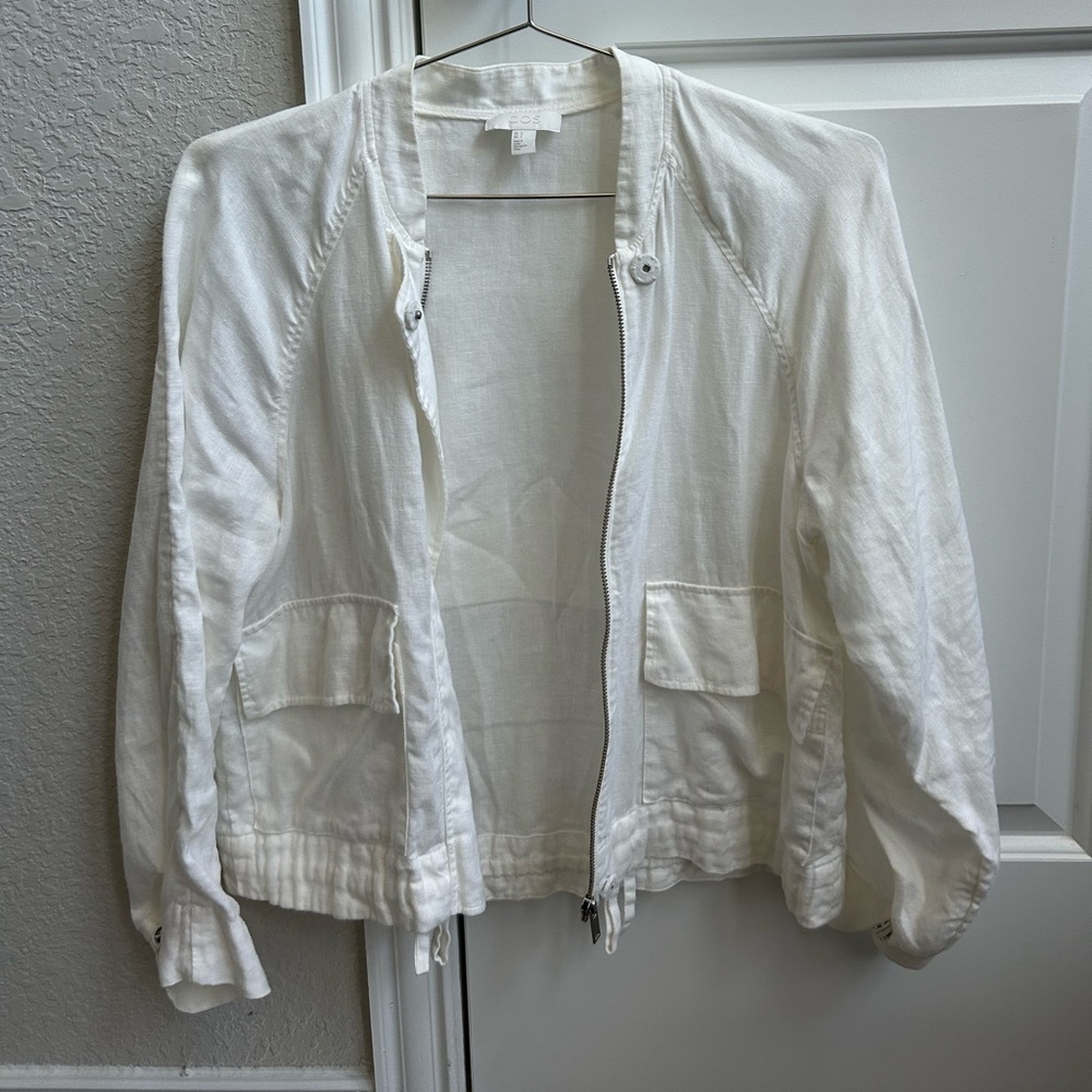 COS Linen Utility Bomber Jacket
Size 2